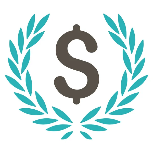 Laurel Bank embleem pictogram — Stockvector