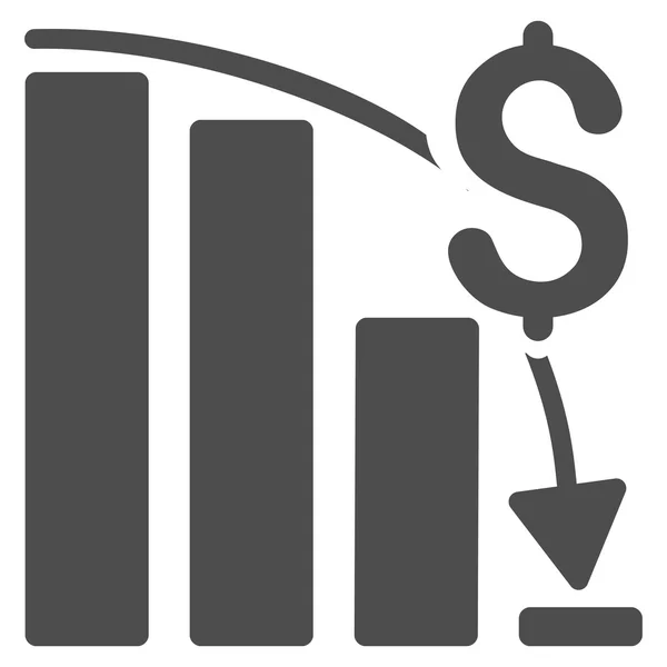 Financiële crisis Pictogram — Stockvector