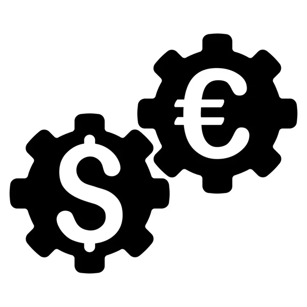 Icona Meccanica Finanziaria — Vettoriale Stock