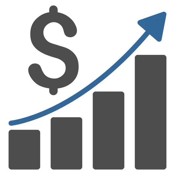 Rapport financier Icône — Image vectorielle