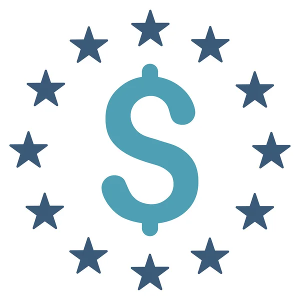 Dollar sterren pictogram — Stockvector
