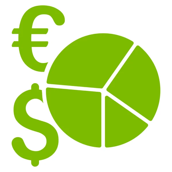 Symbol für Finanzkuchendiagramme — Stockvektor