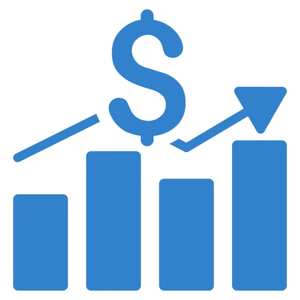 Icono gráfico de barras de ventas — Archivo Imágenes Vectoriales