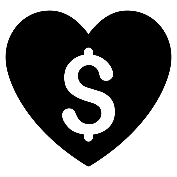 Ícone de amor pago —  Vetores de Stock