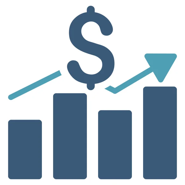 Ícone de gráfico de barras de vendas —  Vetores de Stock