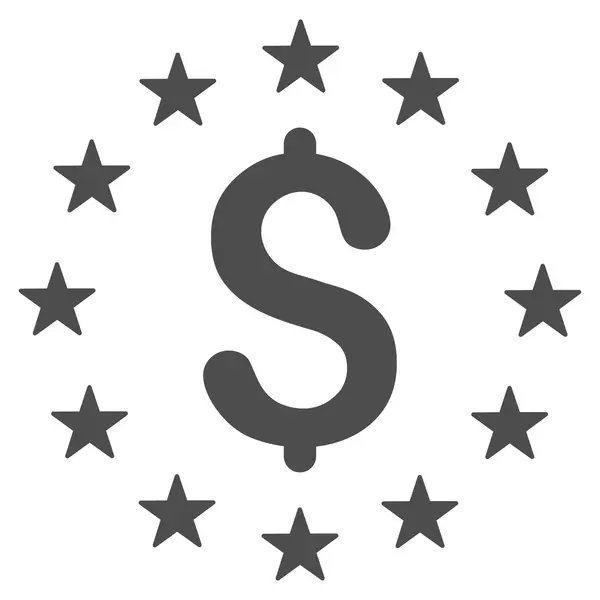 Ícone de estrelas do dólar — Vetor de Stock