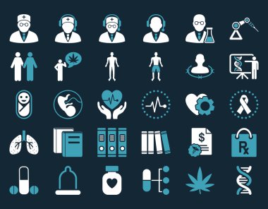 tıbbi simge seti