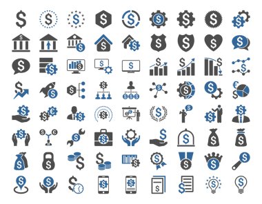 Mali iş Icon Set