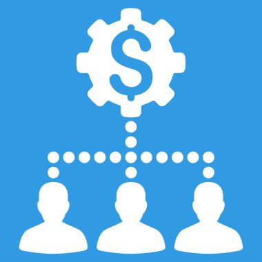 Endüstriyel banka müşterilerine simgesi