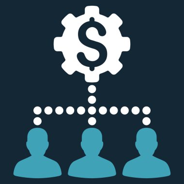 Endüstriyel banka müşterilerine simgesi