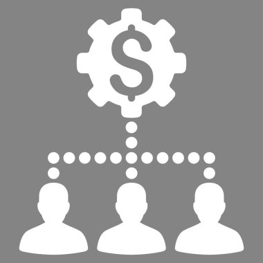 Endüstriyel banka müşterilerine simgesi