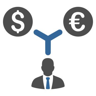 Para birimi yönetimi simgesini