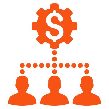 Endüstriyel banka müşterilerine simgesi