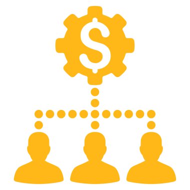 Endüstriyel banka müşterilerine simgesi