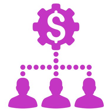 Endüstriyel banka müşterilerine simgesi