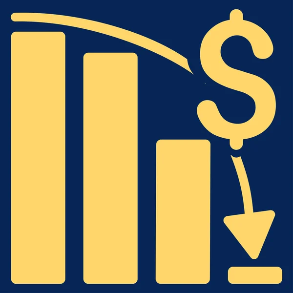 Icono de crisis financiera — Foto de Stock