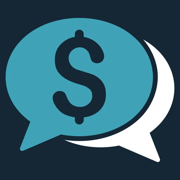 Financial Chat Icon — Stock Photo, Image
