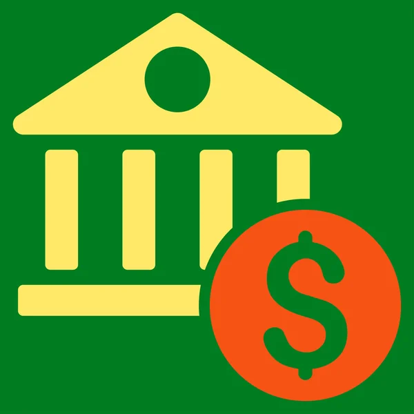 Dollar Bank Icon — Stock Photo, Image