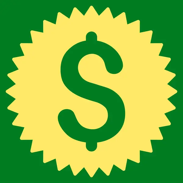 Ícone de selo financeiro — Fotografia de Stock