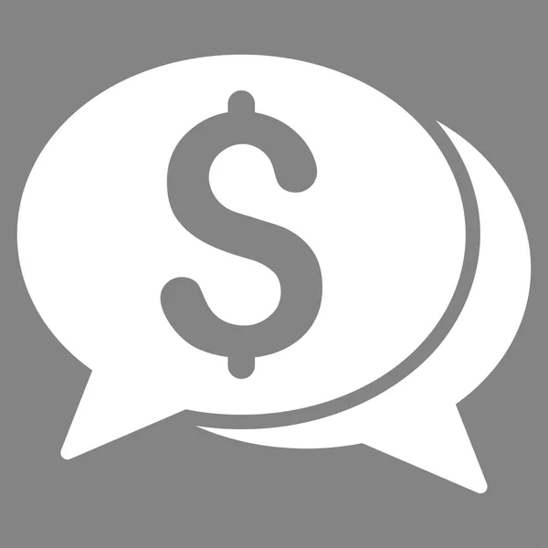 Ícone de chat financeiro — Fotografia de Stock