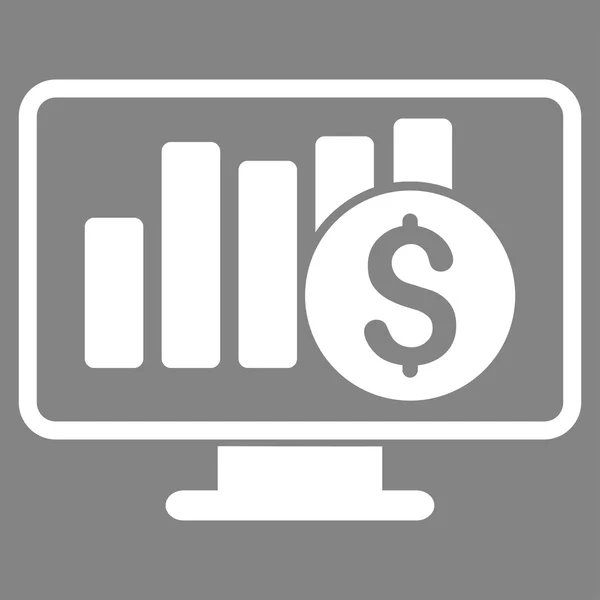 Stock Market Monitoring pictogram — Stockfoto