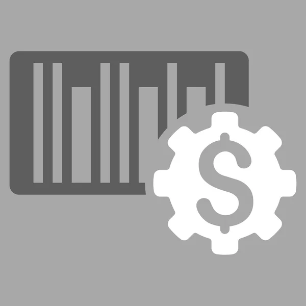 Icono de configuración de precios de código de barras — Foto de Stock