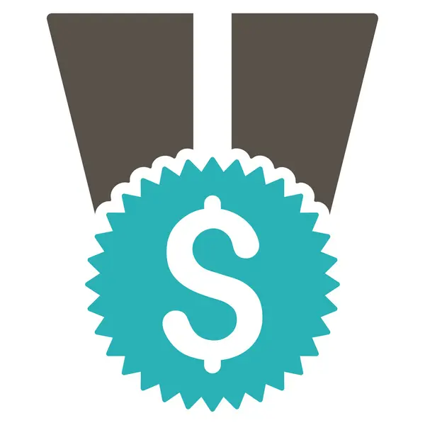 Financiële medaille pictogram — Stockfoto