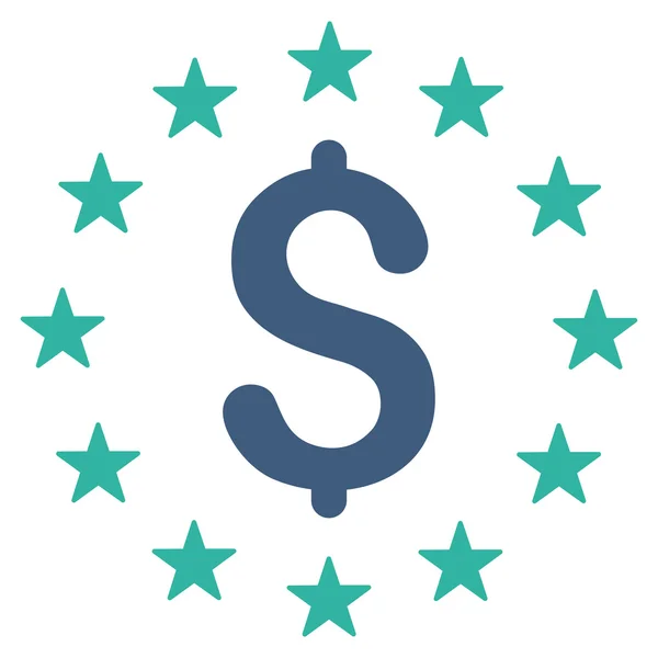 Icono de Dollar Stars — Foto de Stock