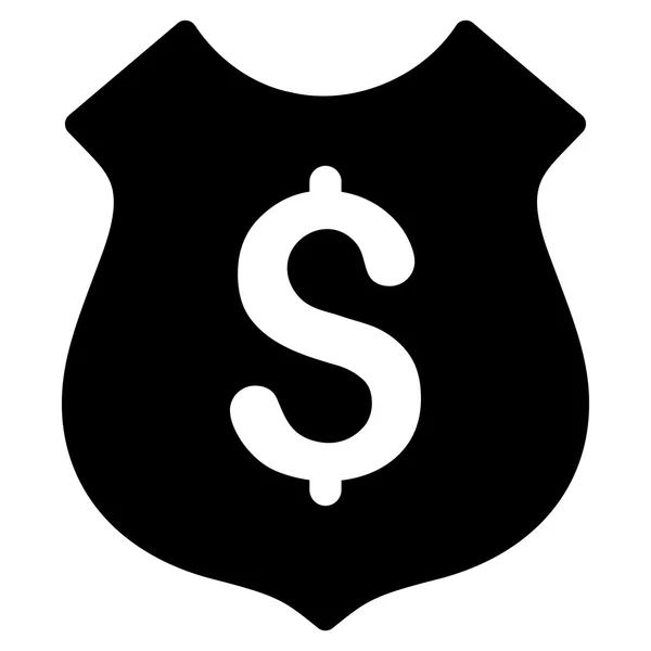 Икона финансового щита — стоковое фото