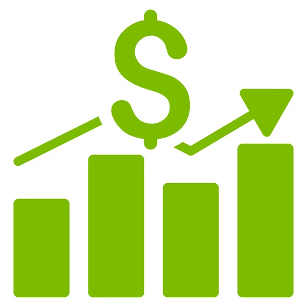 Icono gráfico de barras de ventas — Foto de Stock