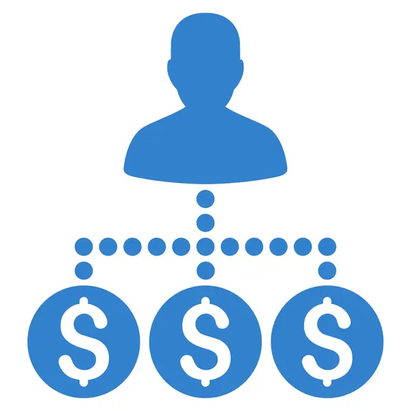 Geld Collector pictogram — Stockfoto