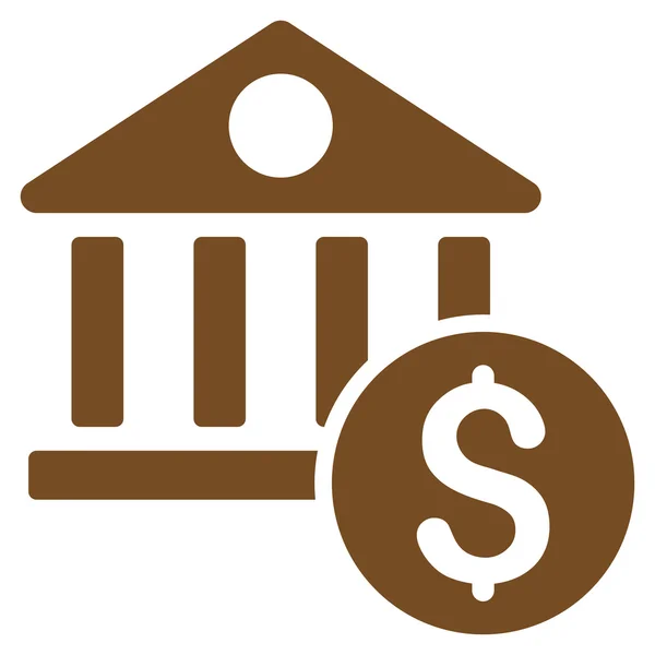 Dollár Bank ikon — Stock Fotó