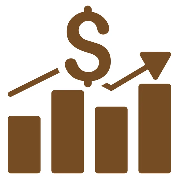 Sales Bar Chart Icon — Stock Photo, Image