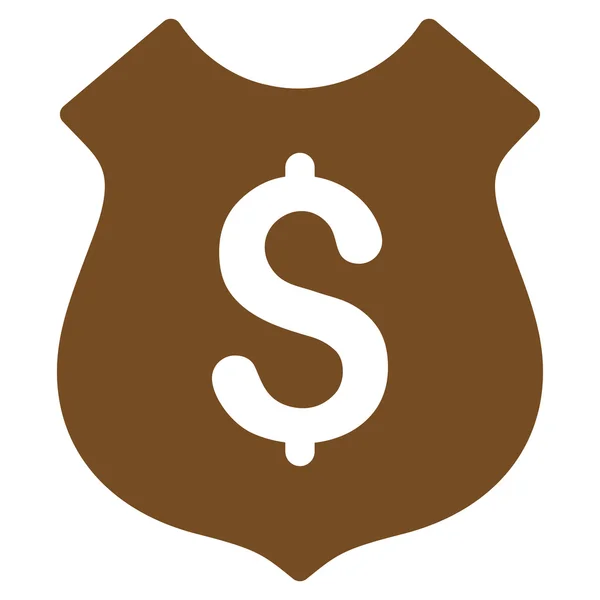 Icona dello scudo finanziario — Foto Stock
