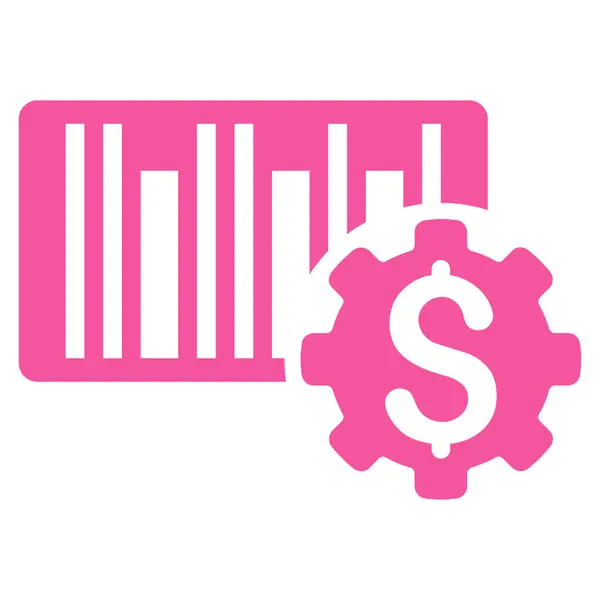 Icono de configuración de precios de código de barras — Foto de Stock