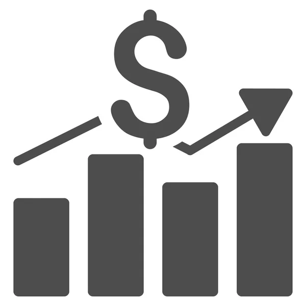 Satış çubuk grafik simgesini — Stok fotoğraf