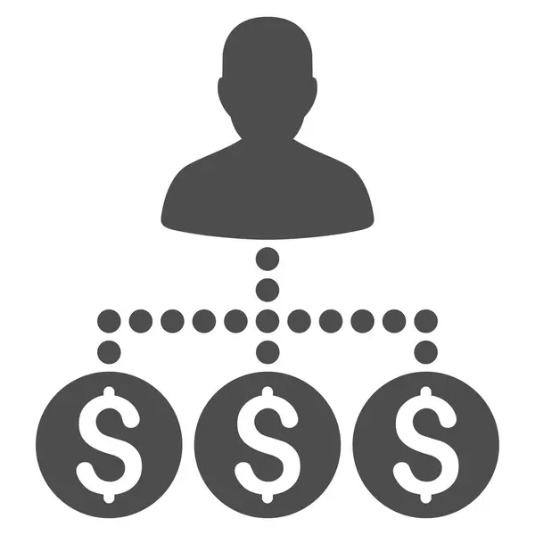 Geld Collector pictogram — Stockfoto