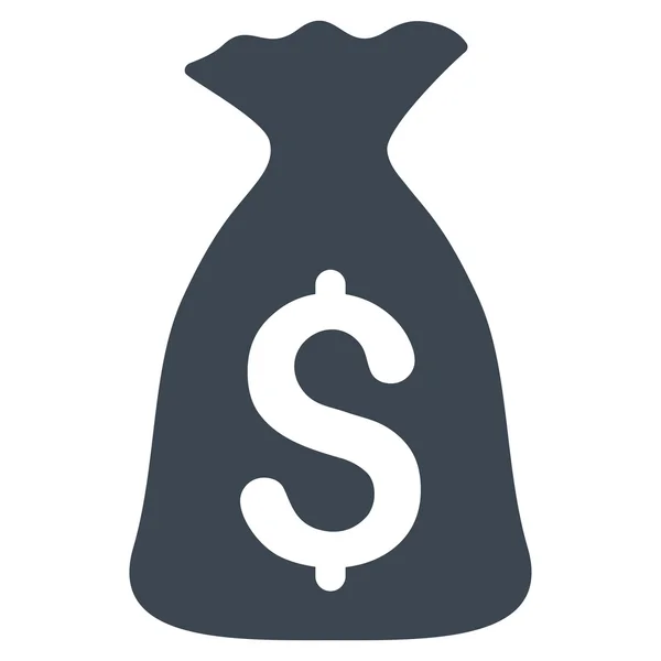 Geld zak pictogram — Stockfoto