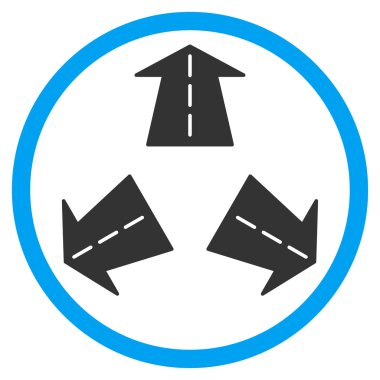 Yol tarifi yuvarlak simge