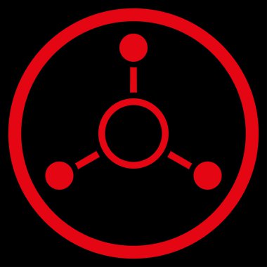 Radyal yapısı yuvarlak simge