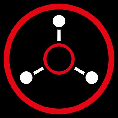 Radyal yapısı yuvarlak simge