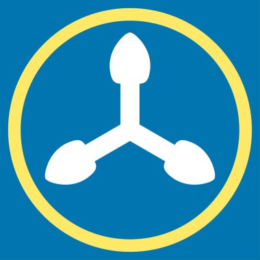 İzometrik okları simge yuvarlak