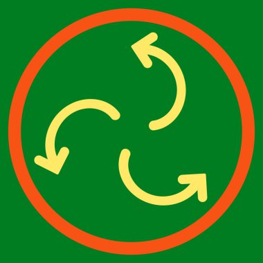 Siklon okları simge yuvarlak