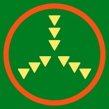 Yön içinde simge yuvarlak