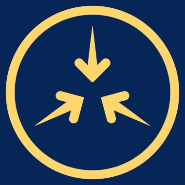 Etkisi okları simge yuvarlak