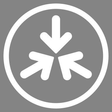 Üçlü Collide okları yuvarlak simge