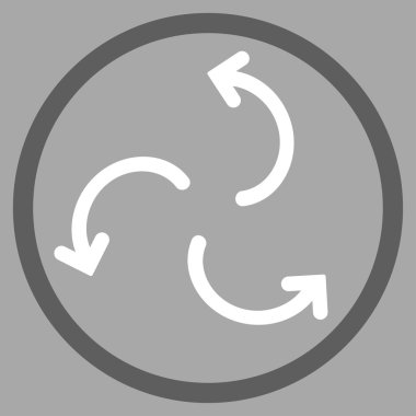 Siklon okları simge yuvarlak