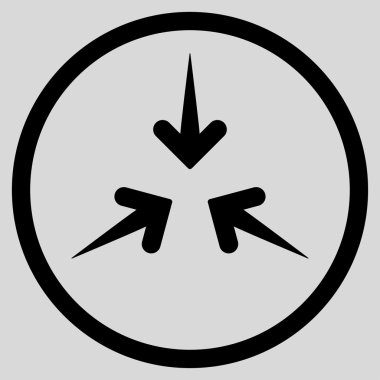 Etkisi okları simge yuvarlak