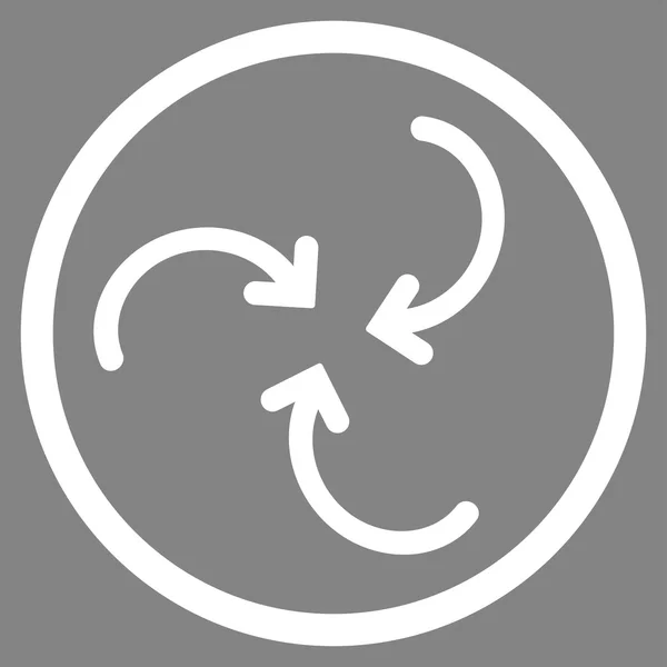 Vír zaoblené ikonu šipky — Stockový vektor
