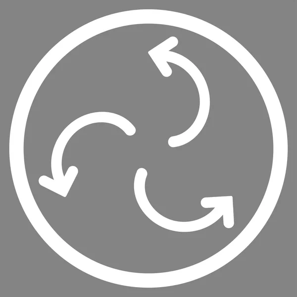 サイクロン矢印の丸いアイコン — ストックベクタ